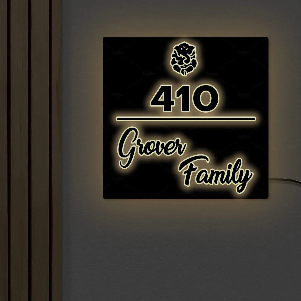 Personalized LED Name Plates For Home