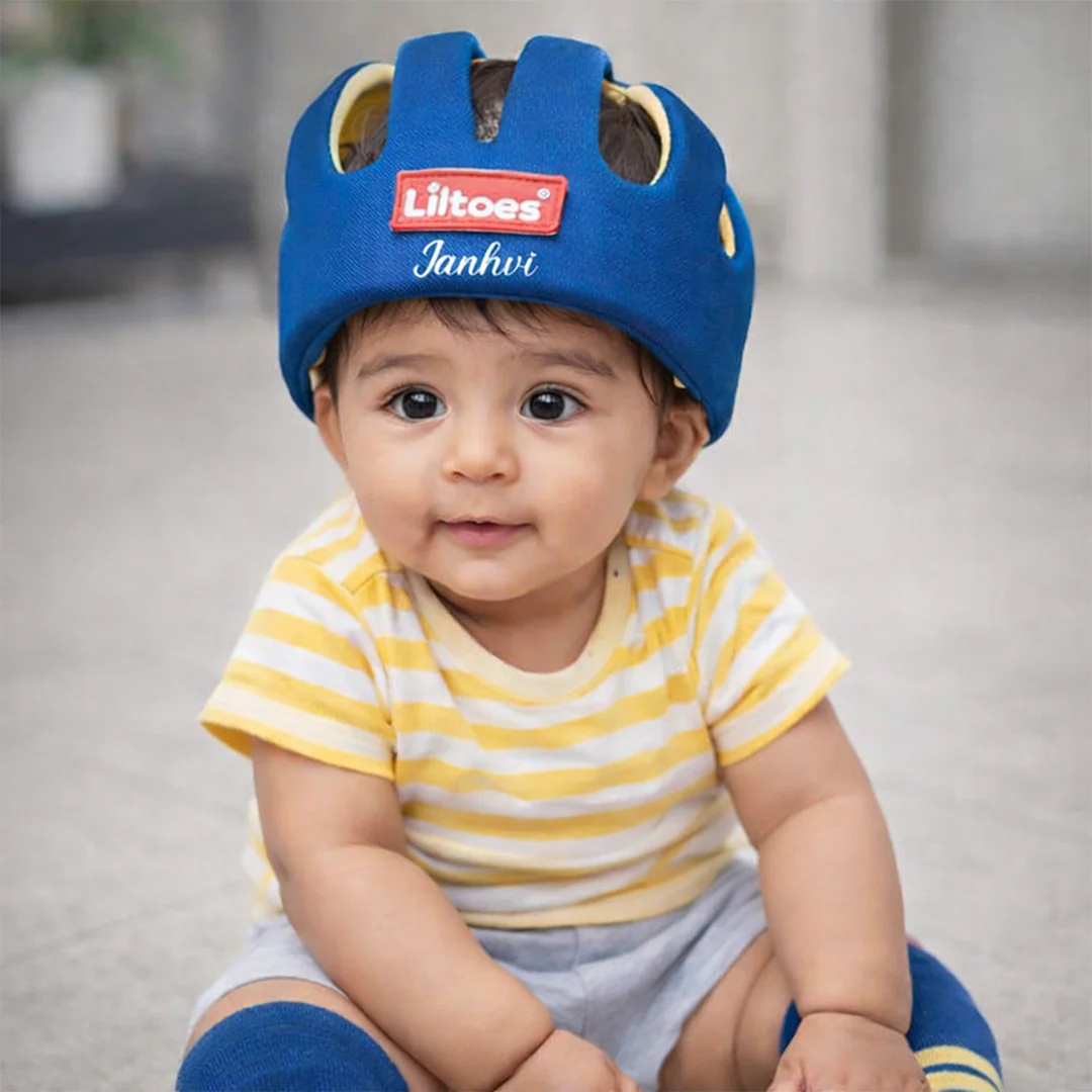 Personalized Liltoes Baby Safety Helmet with Kneepads - Image 5