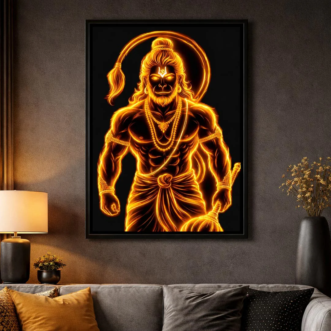 Personalized Lord Hanuman Wall Frame - Image 2