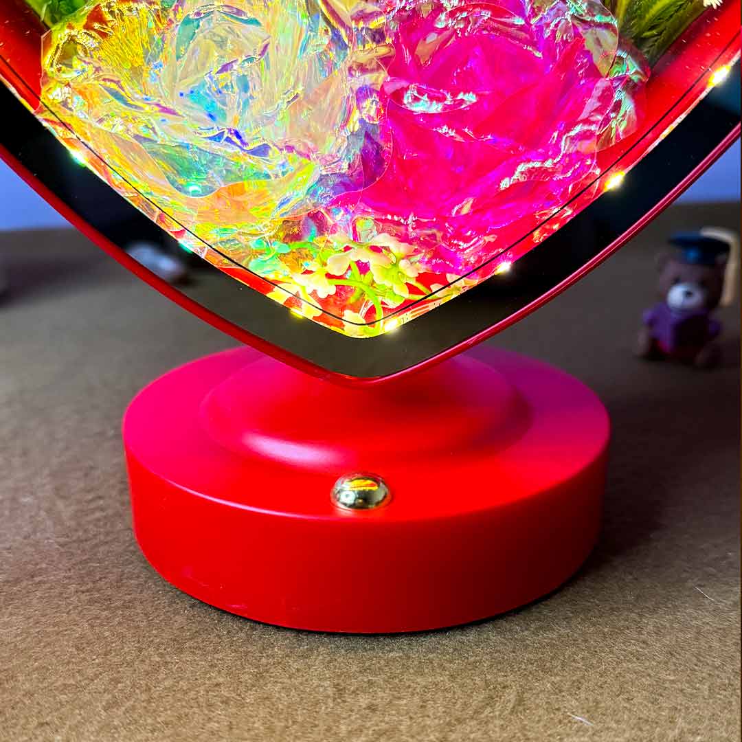 Personalized Magic Heart Shape Mirror with Led Light - Image 6