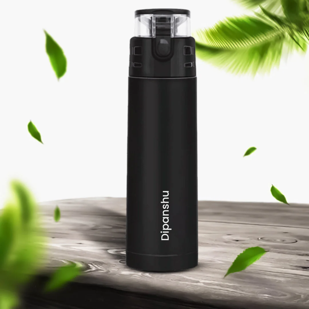 Personalized Milton Atlantis 600 Thermosteel Bottle - Hot & cold Water Bottle - Image 5