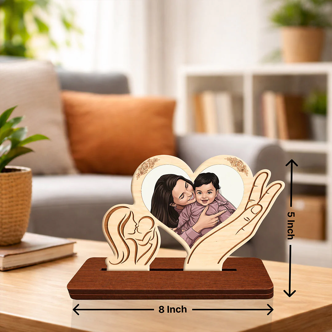 Personalized Mother & Baby Table Top for Mother’s Day, Birthday & New Moms - Image 3