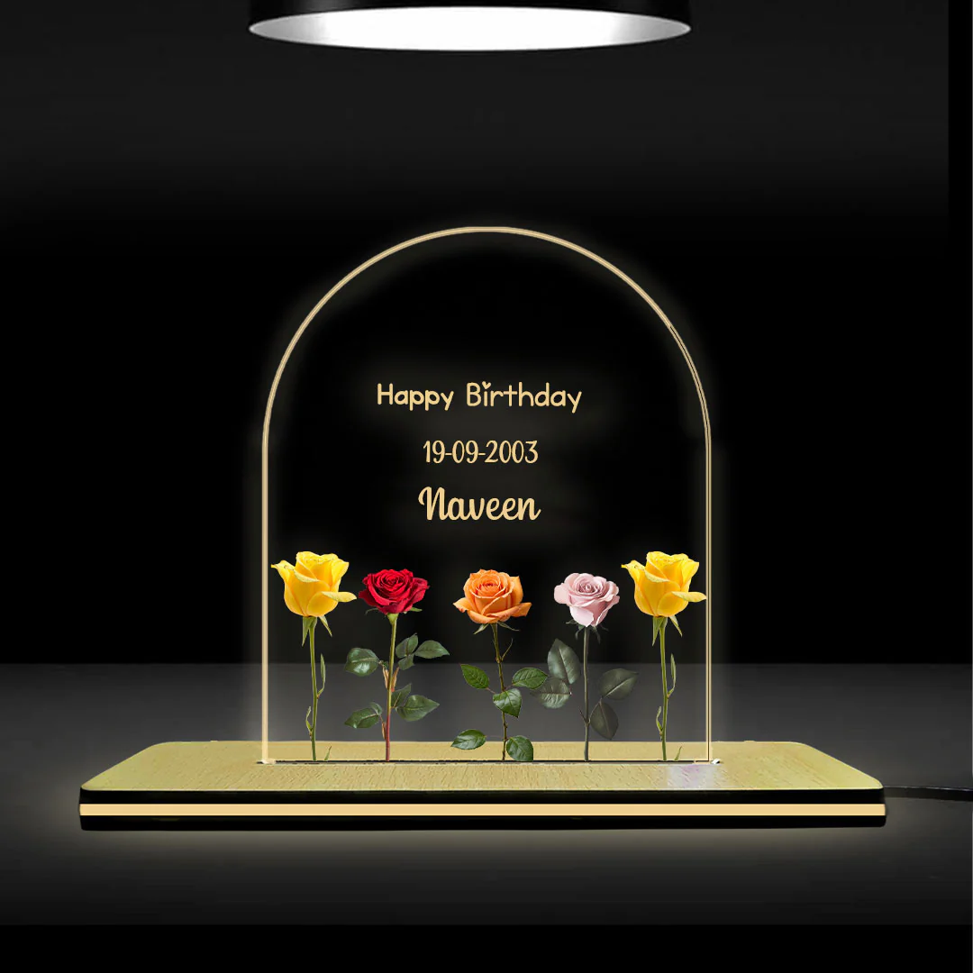 Personalized Name Acrylic Lamp- Single Light- 5X6" - Image 8