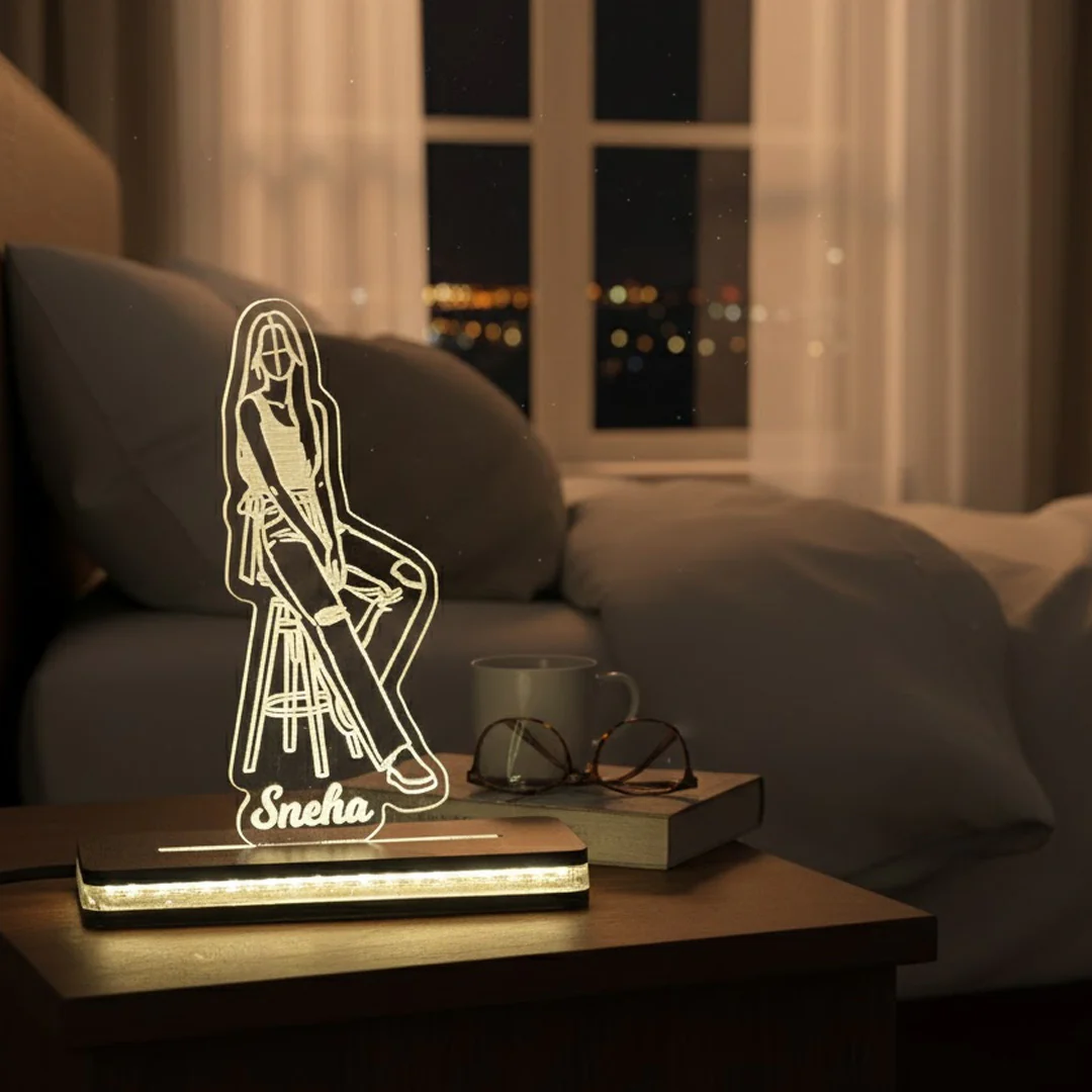 Personalized Name Acrylic LED Lamp-4×6" - Image 7