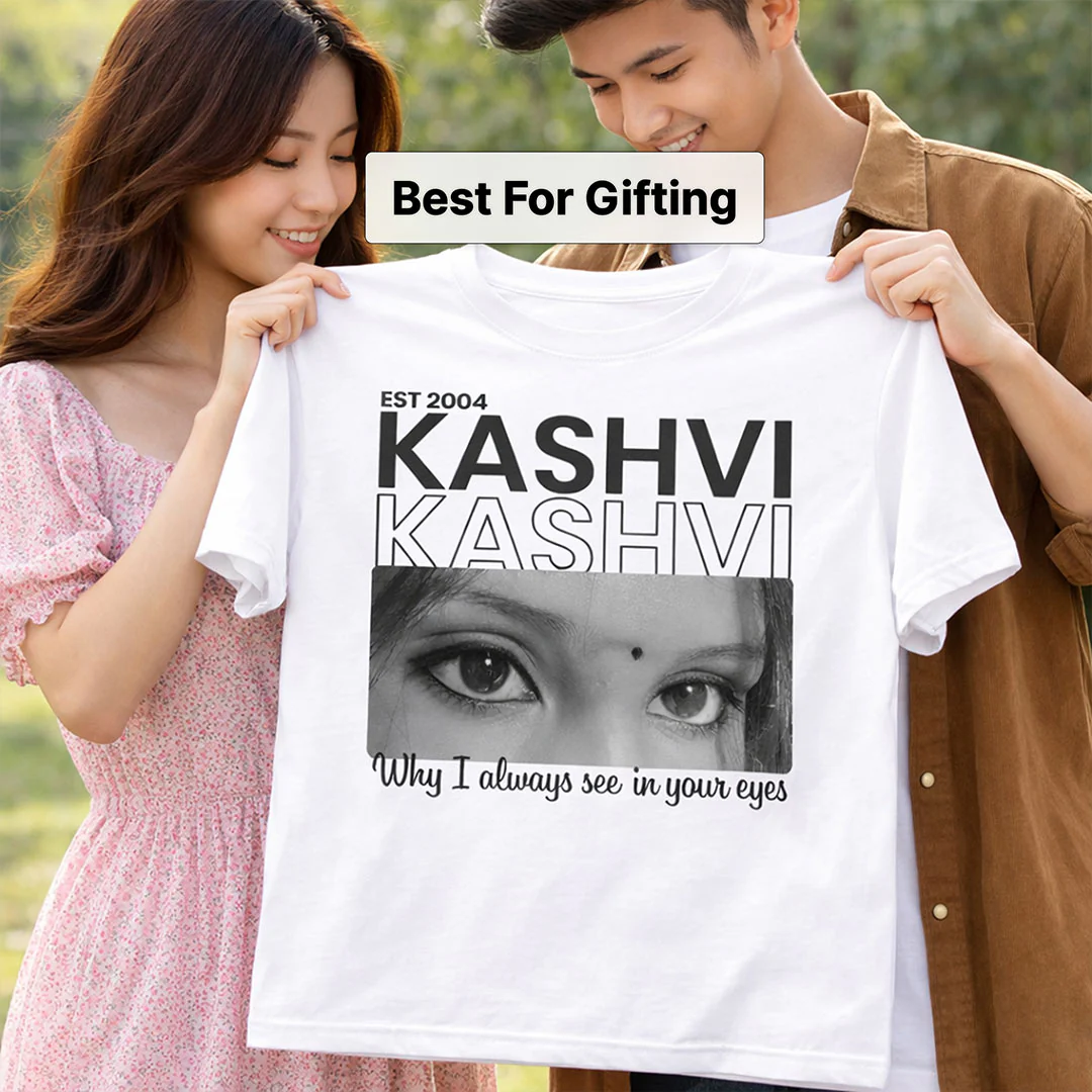Personalized Name & Eye Print T-Shirt - Image 6