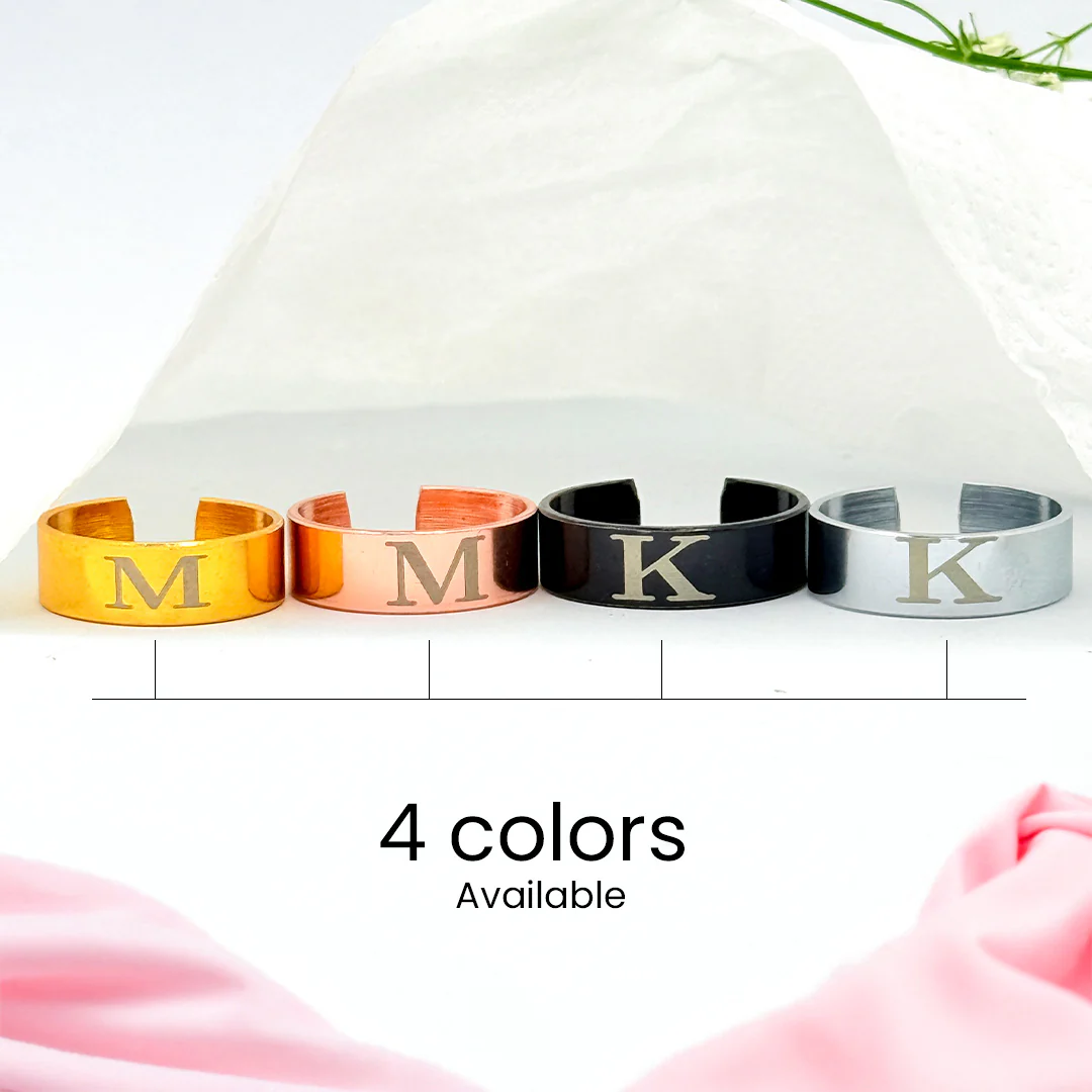 Personalized Name & Initial Ring – A Unique Gift for Your Partner - Image 4