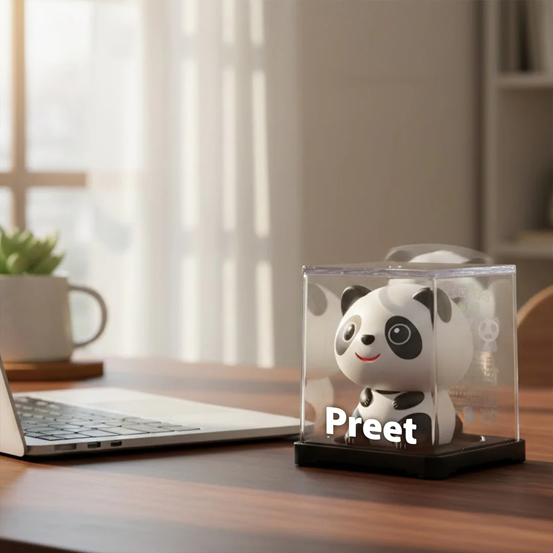 Personalized Panda Dashboard with Moving Head - Image 4