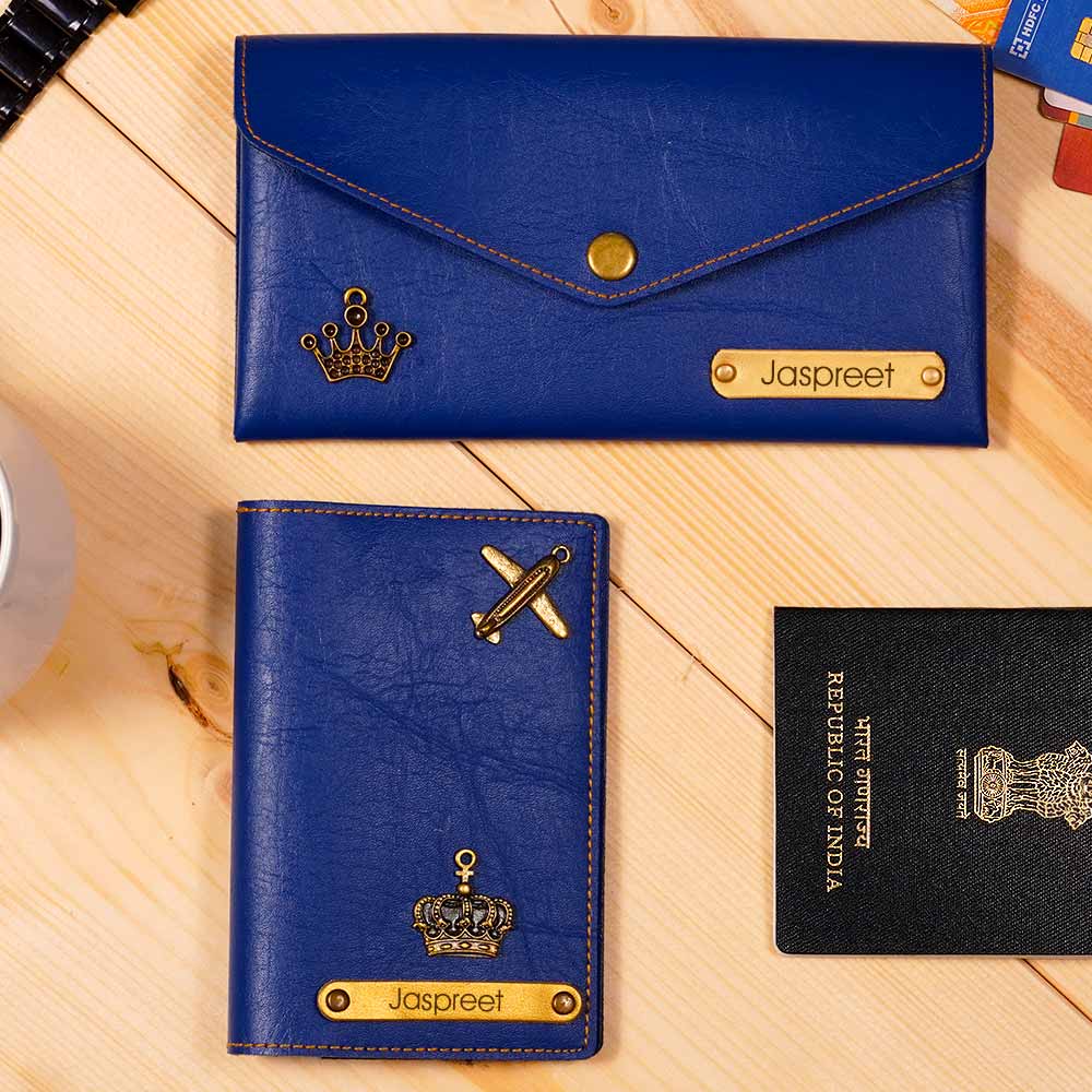 Personalized Passport Cover & Ladies Clutch Combo - Image 5