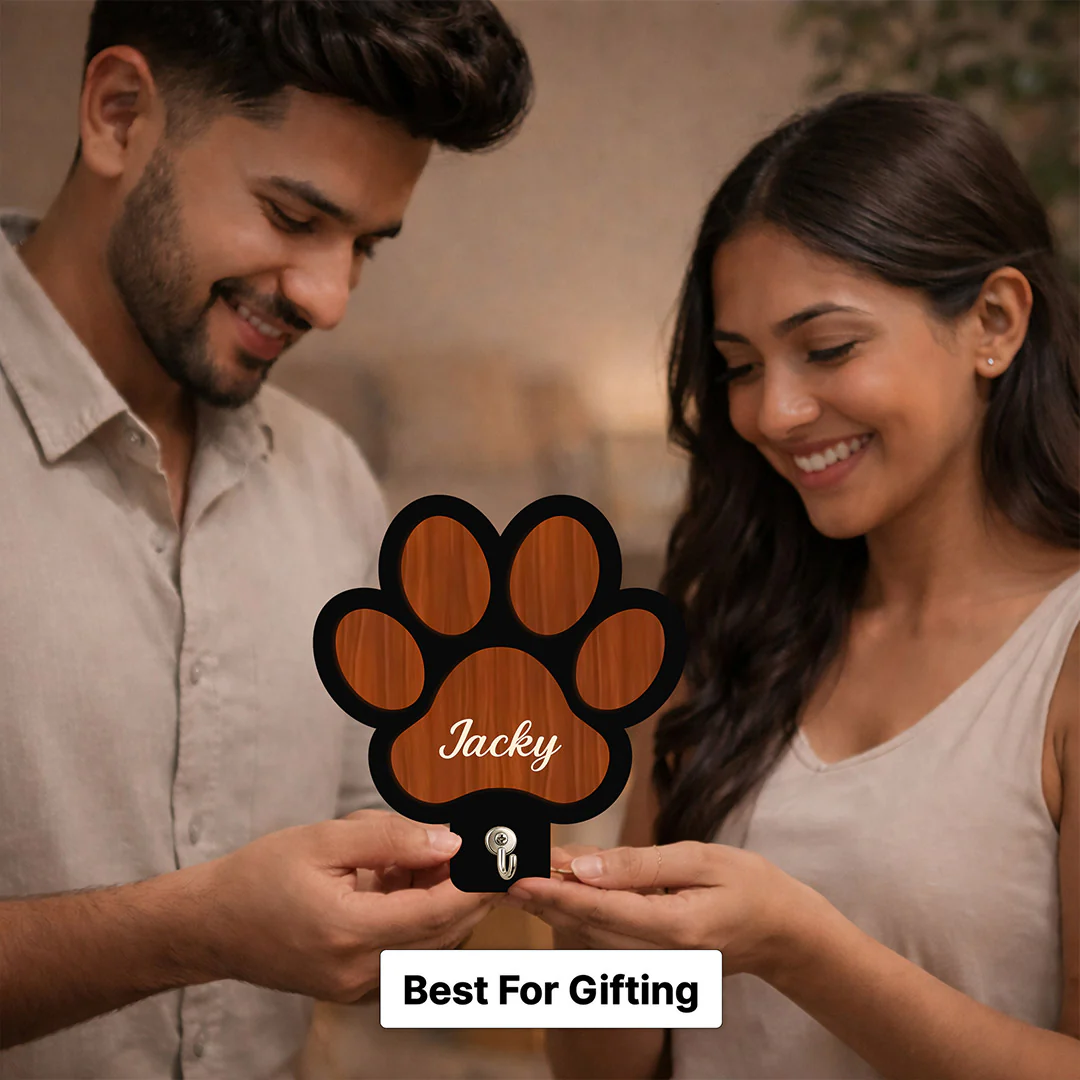Personalized Paw Shape Key Holder|Gift for Dog & Cat Lovers - Image 3