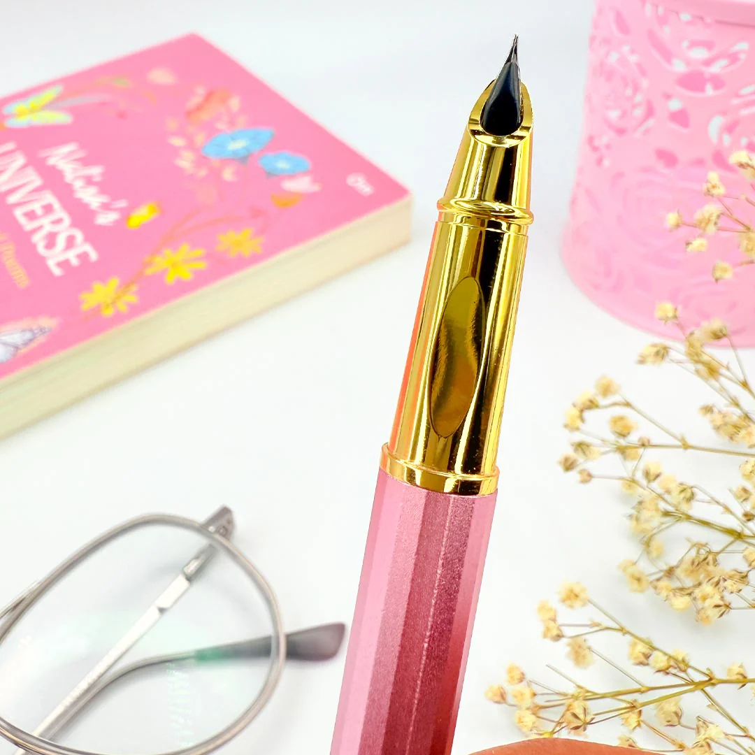 Personalized Pen Beautiful Pink Glossy Finish Look - Image 4