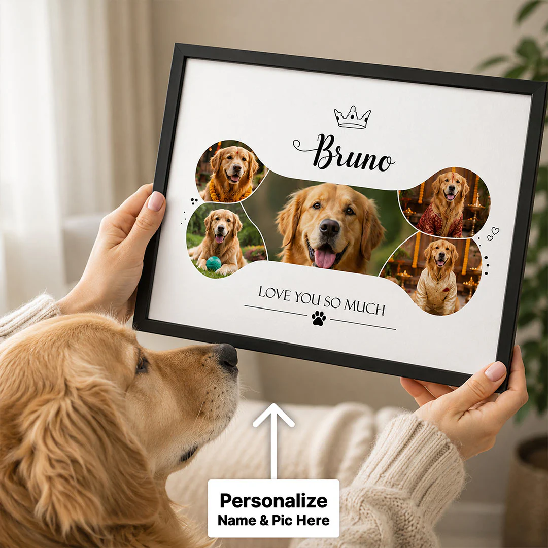 Personalized Pet Photo Collage Frame | Emotional Dog Lover Gift for Pet Parents & Animal Lovers - Image 2