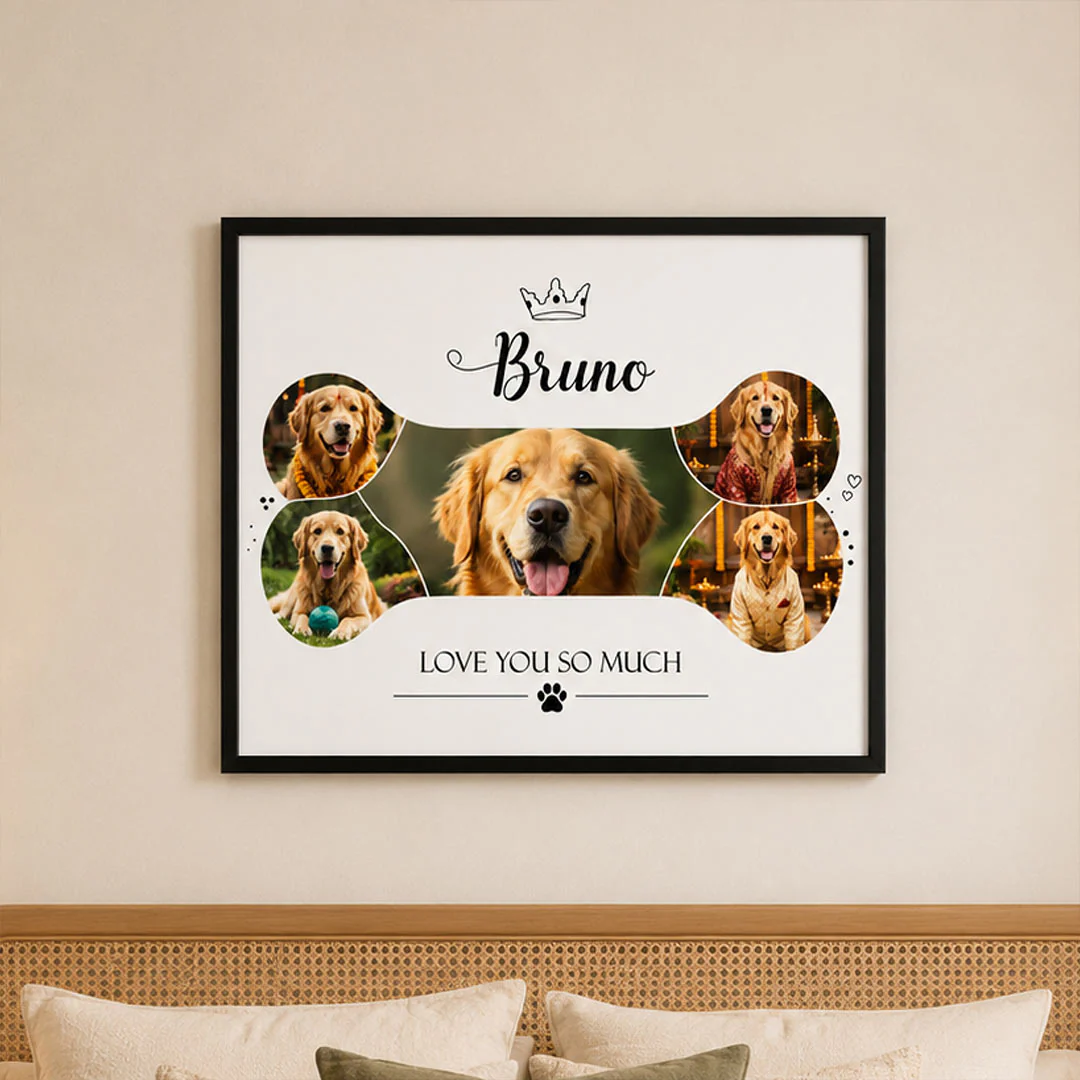 Personalized Pet Photo Collage Frame | Emotional Dog Lover Gift for Pet Parents & Animal Lovers - Image 5