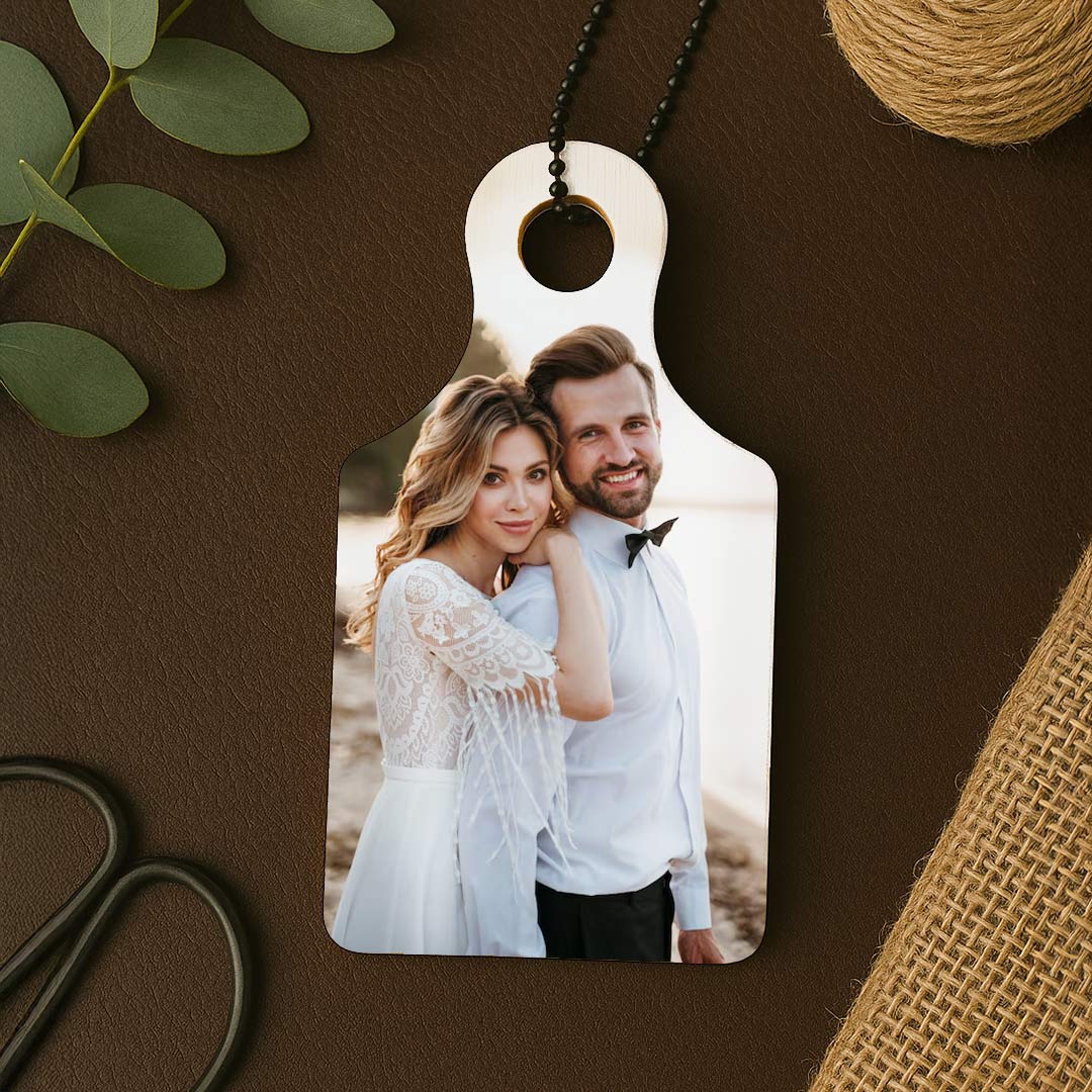Personalized Photo Board Tag Car Hanger-2x2" - Image 4