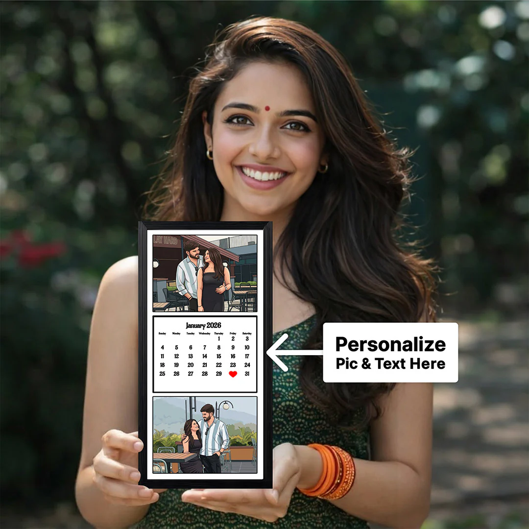 Personalized Photo Calendar Frame-6x12" - Image 3