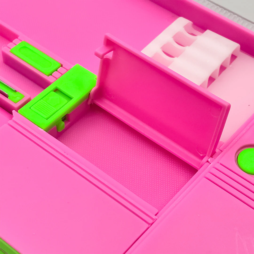 Personalized Pink Unicorn Pencil Box - Image 3