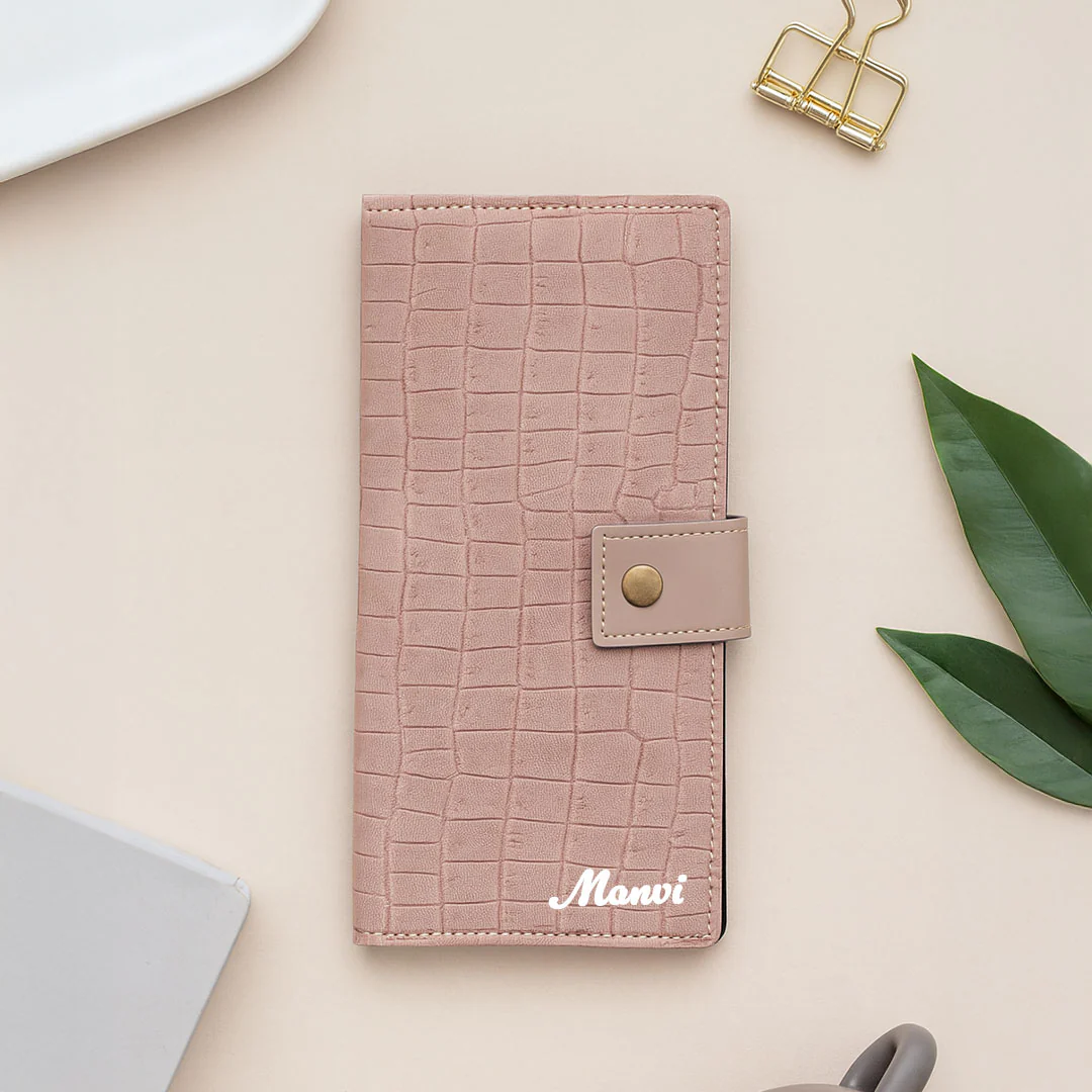 Personalized Premium Croc-Textured Wallet - Image 3