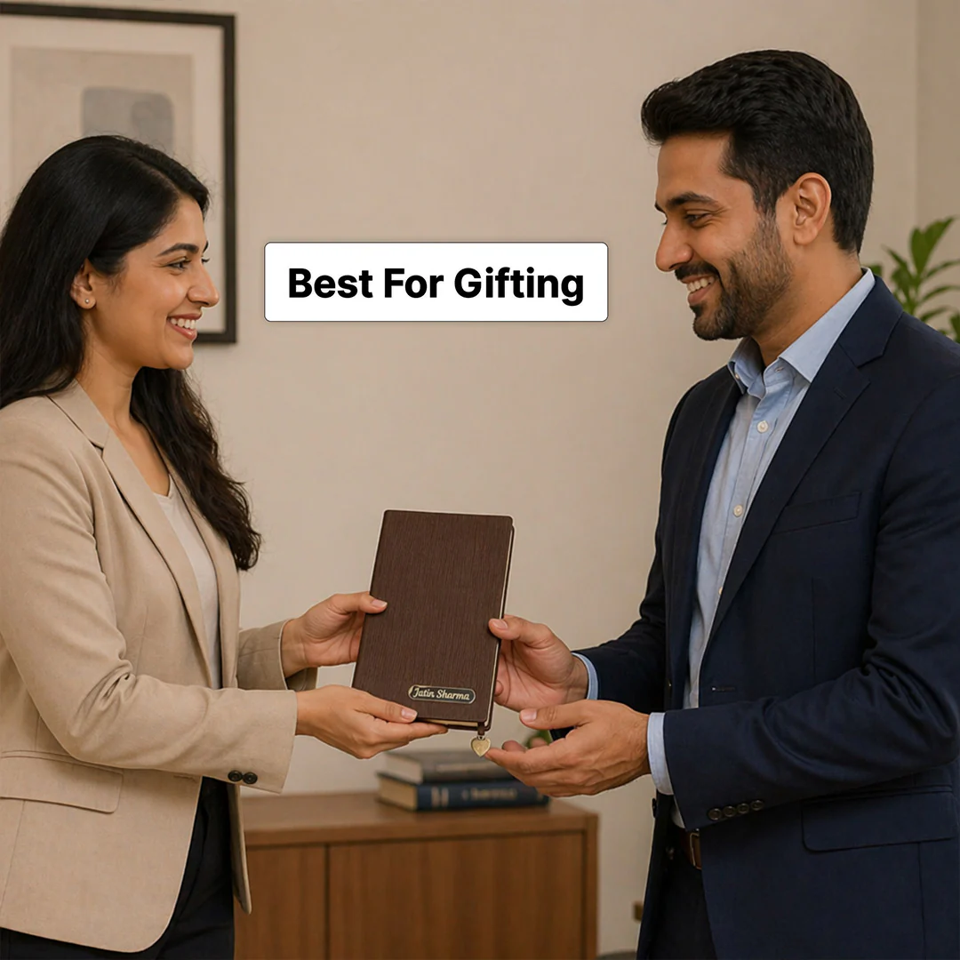 Personalized Premium Leather Diary | Executive Notebook Gift for Men & Women - Image 3