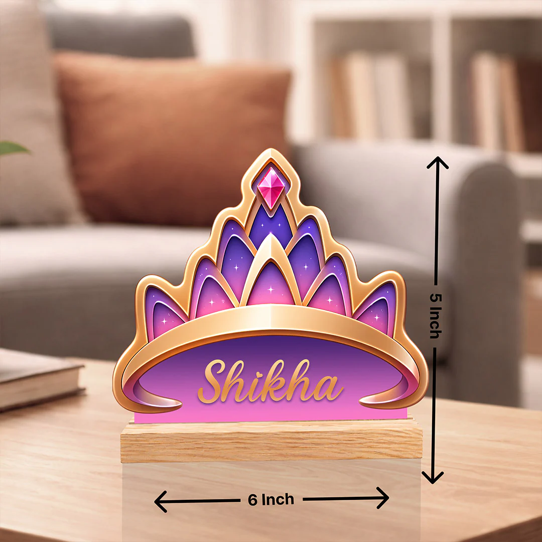 Personalized Princess Crown Name Stand(6") - Image 3