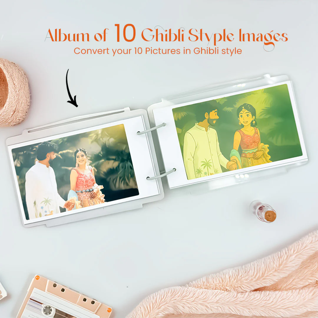 Personalized Retro TV Style Ghibli Photo Album - Image 5