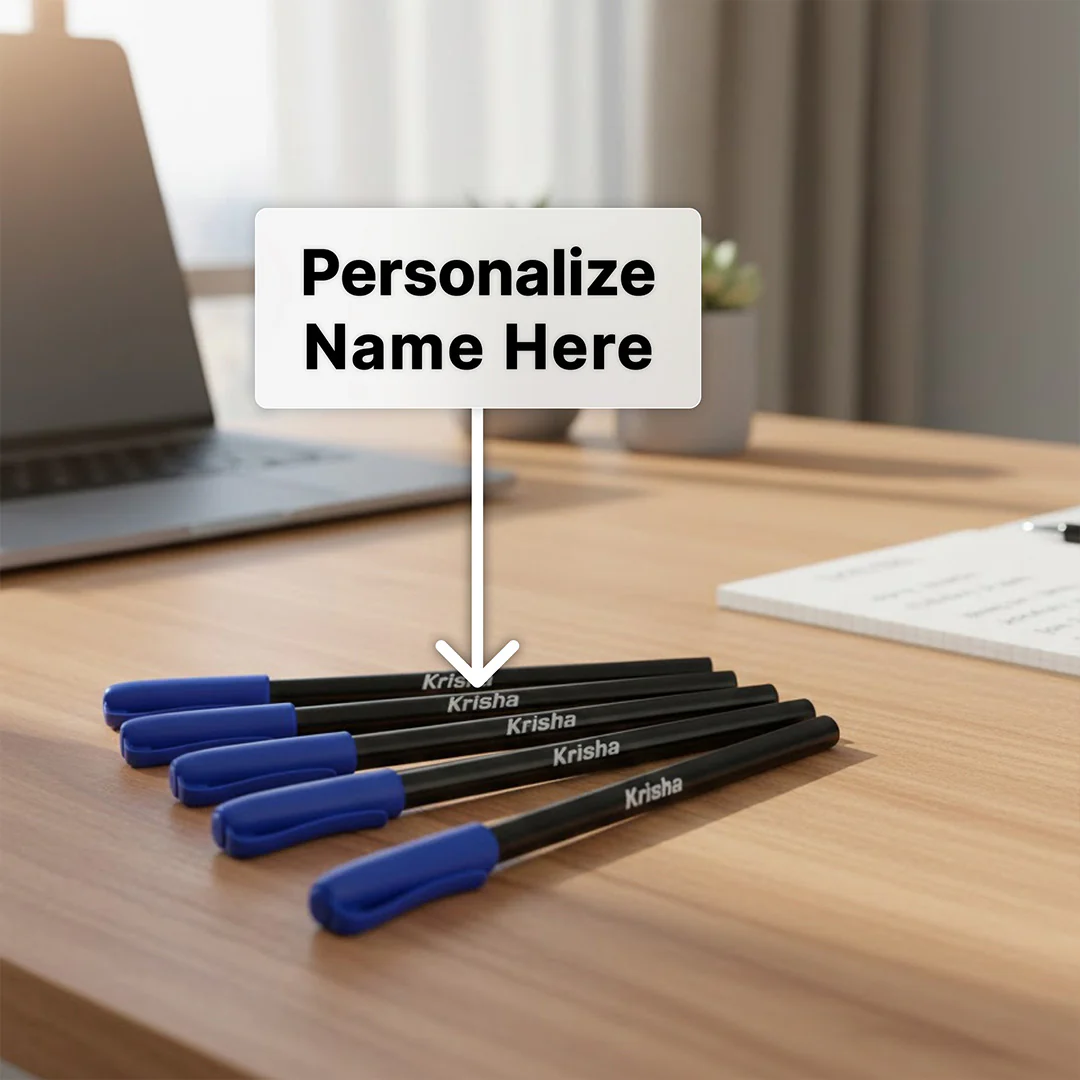 Personalized Reynolds Aeroslim Ball Pen Set – Blue Ink (Pack of 5) - Image 3