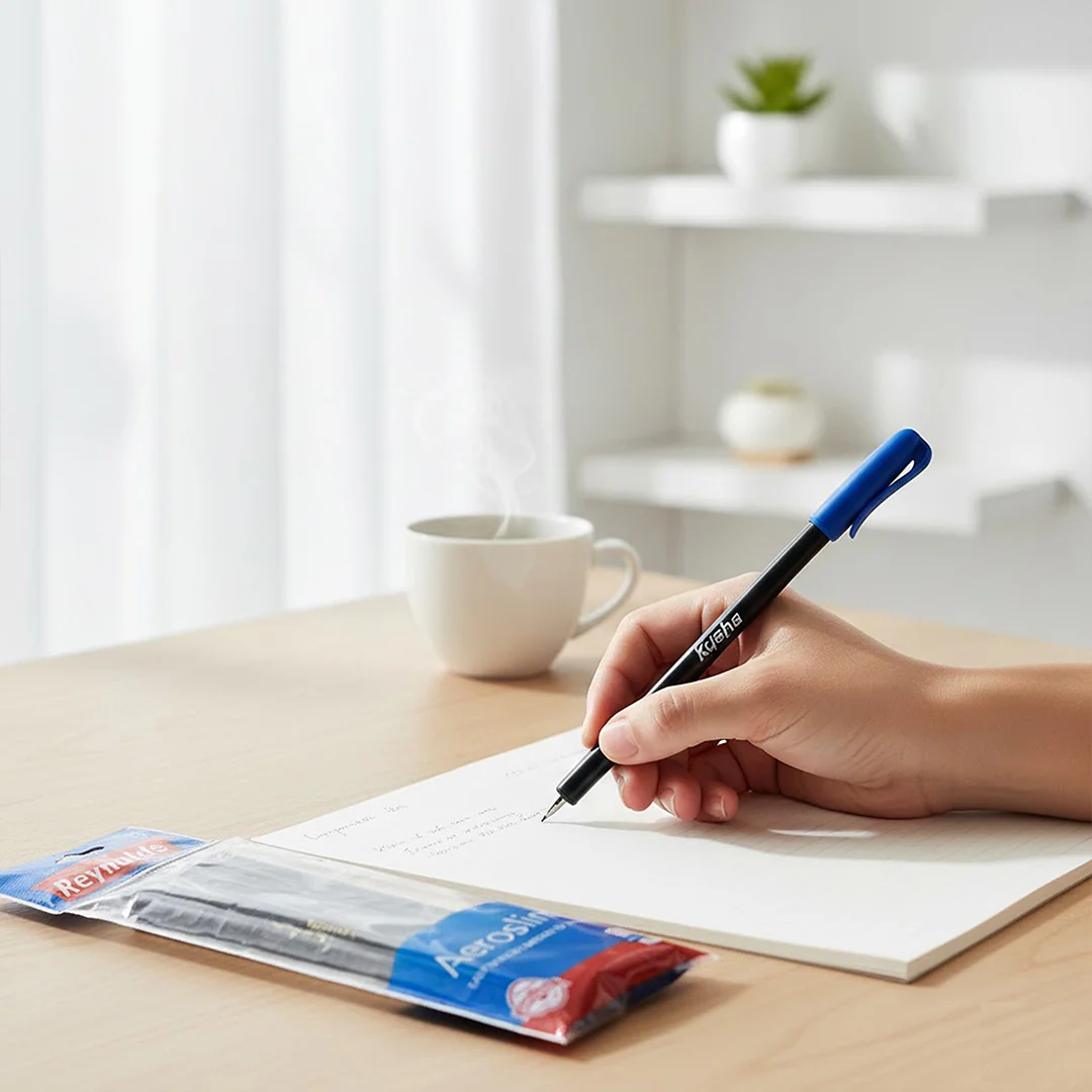 Personalized Reynolds Aeroslim Ball Pen Set – Blue Ink (Pack of 5) - Image 4