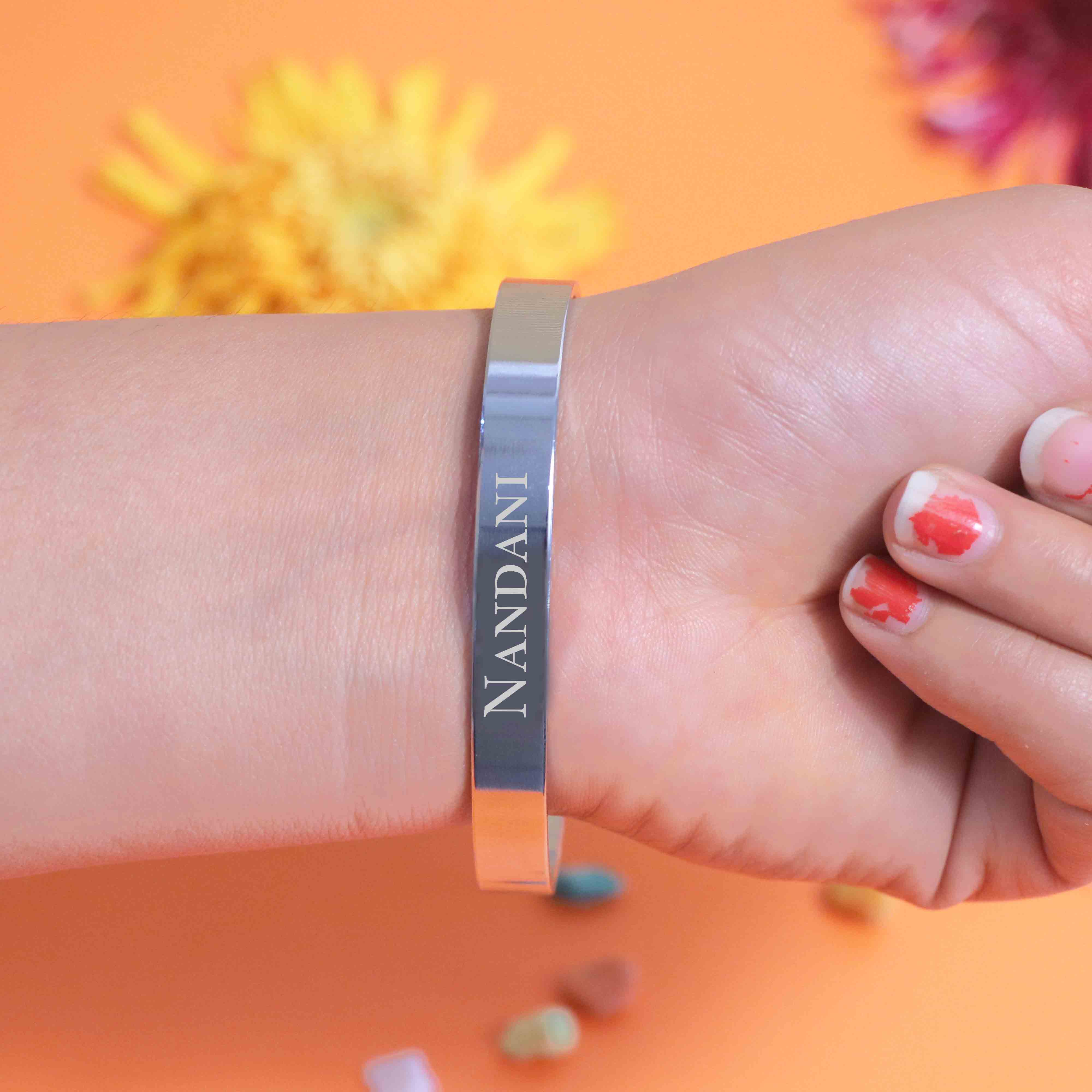 Silver Bracelet With Name - Image 3