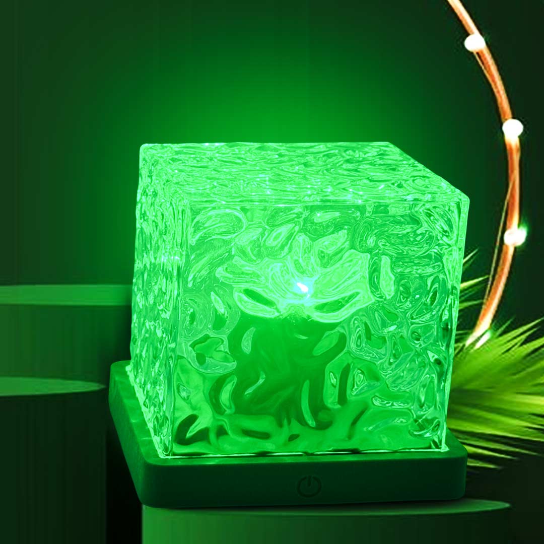 Personalized Rotating Water Pattern Night Light Lamp || USB Dynamic - Image 2
