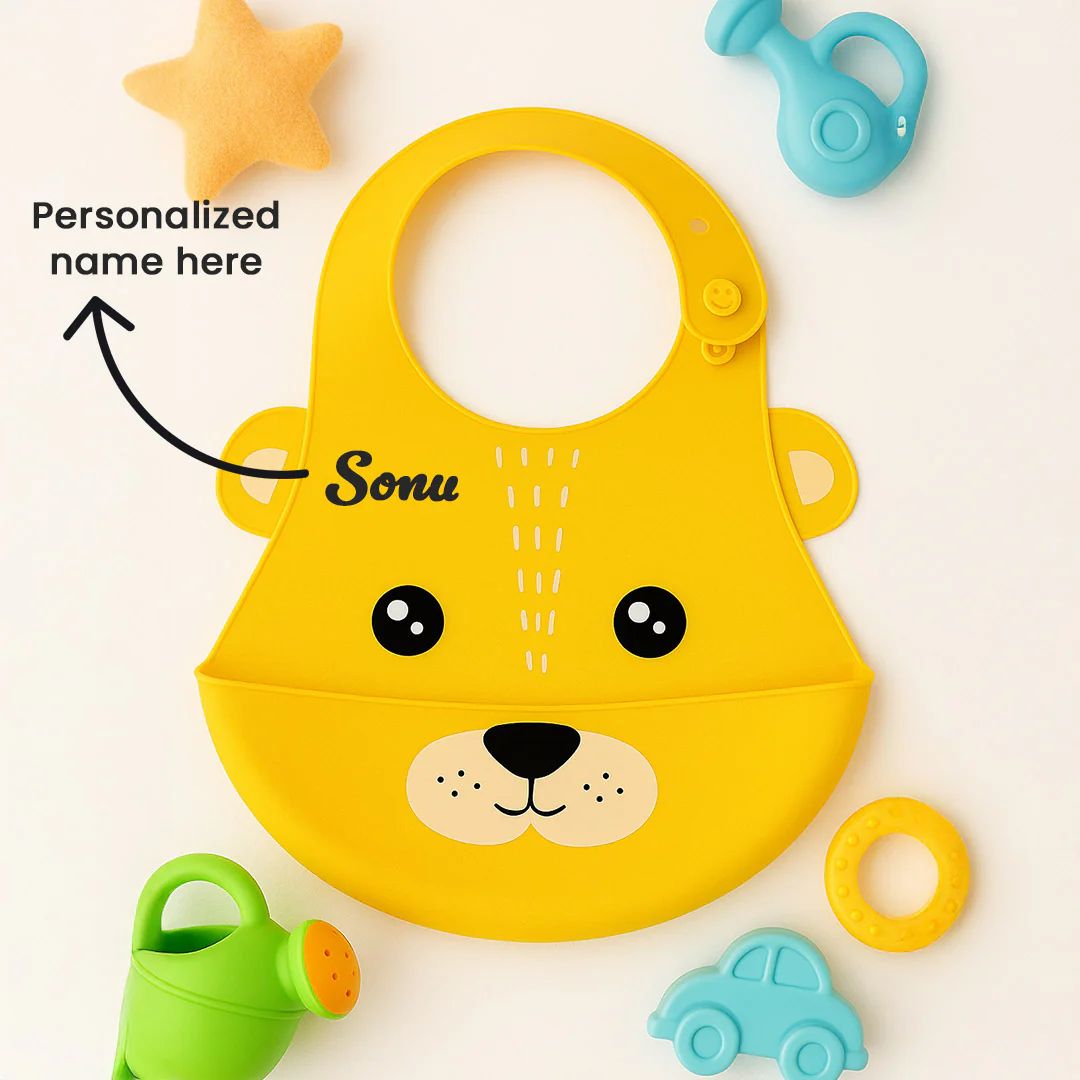 Personalized Silicone Baby Bib - Image 2