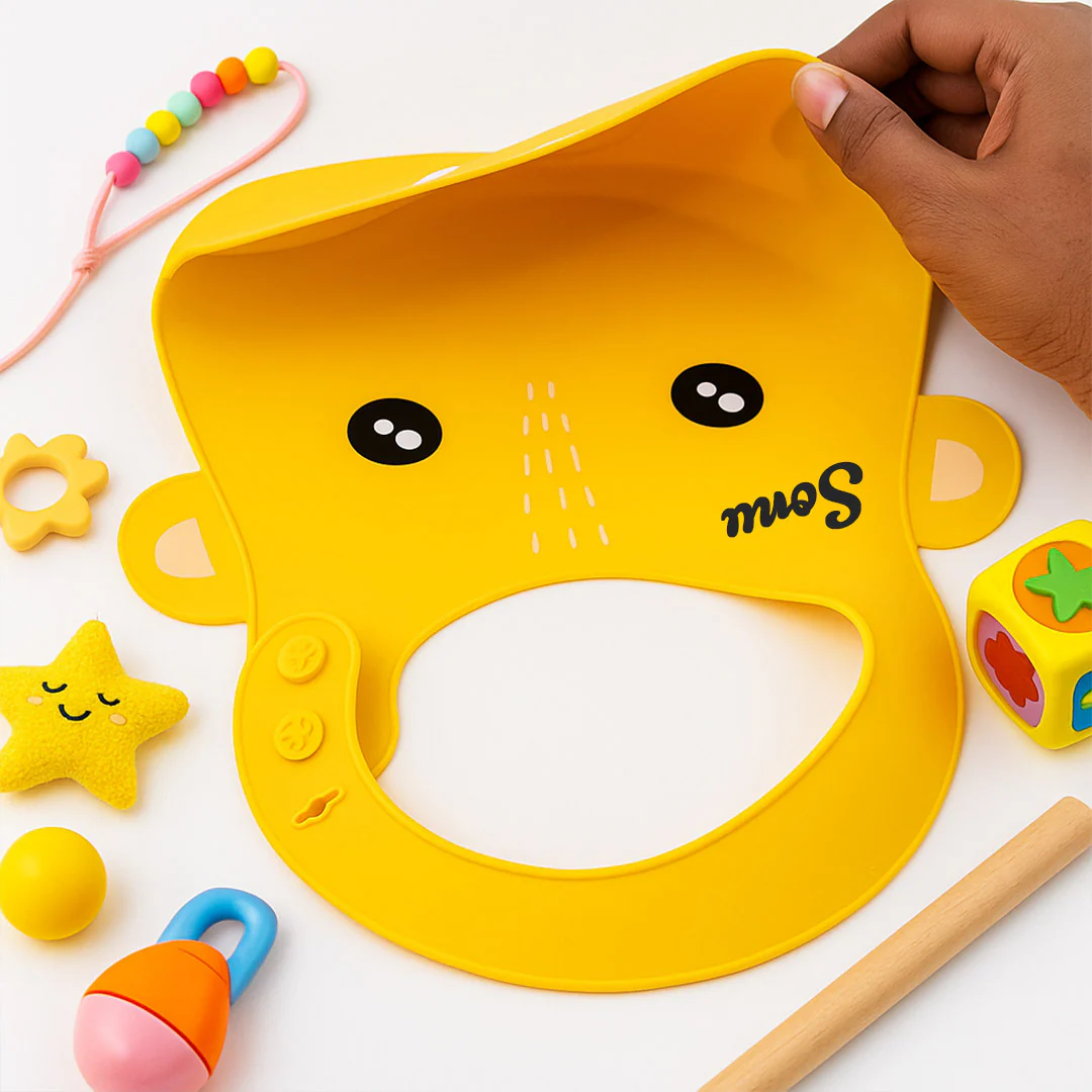 Personalized Silicone Baby Bib - Image 3