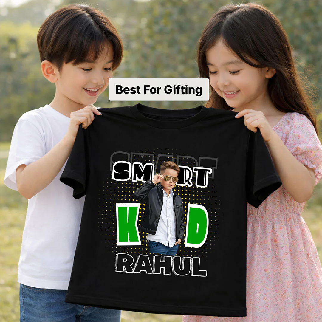 Personalized Smart Kid Boys T-Shirt - Image 3