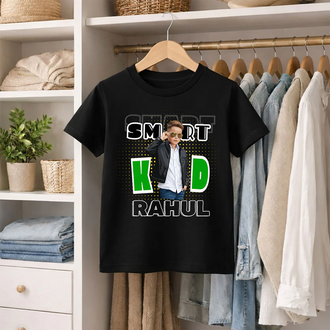 Personalized Smart Kid Boys T-Shirt - Image 4