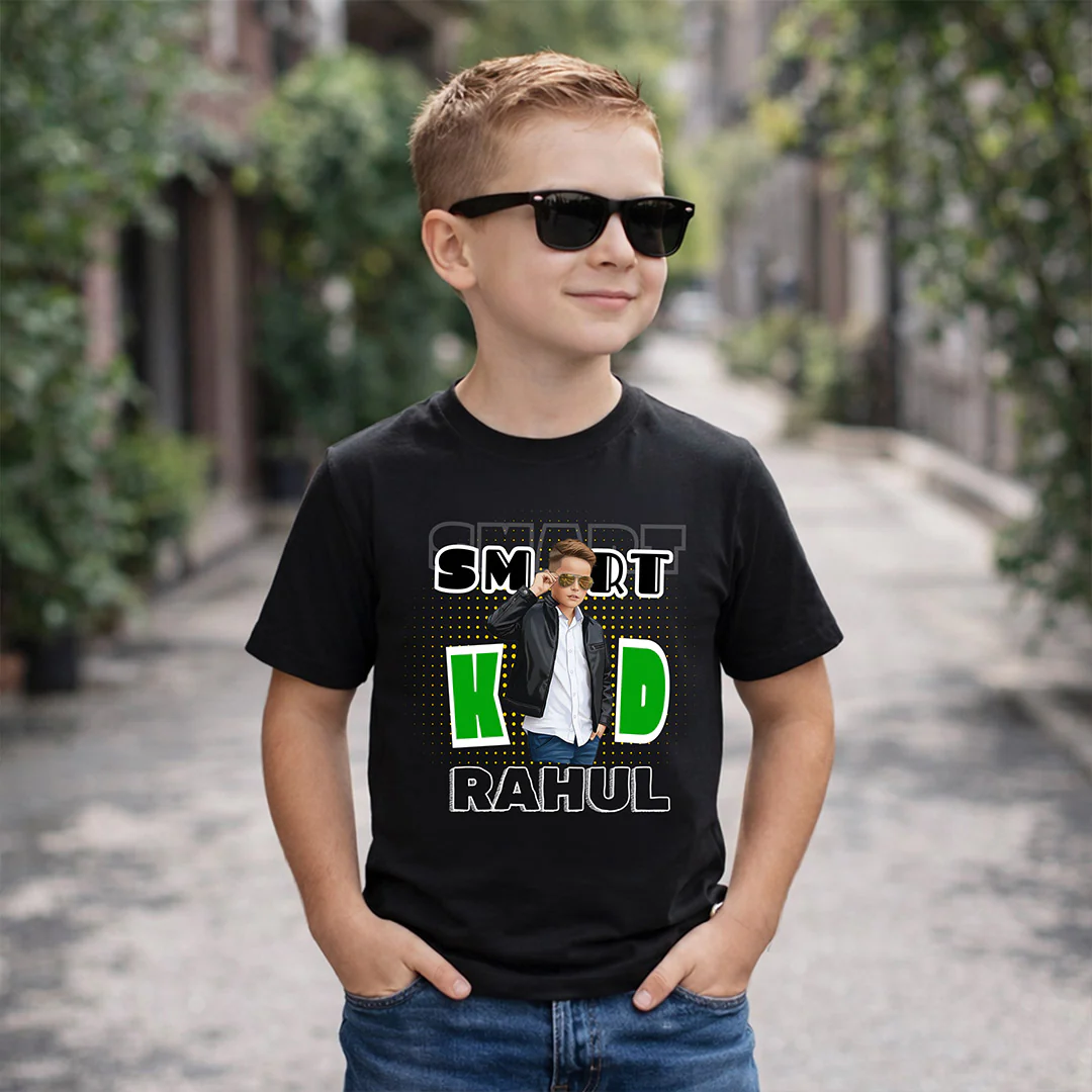 Personalized Smart Kid Boys T-Shirt - Image 5