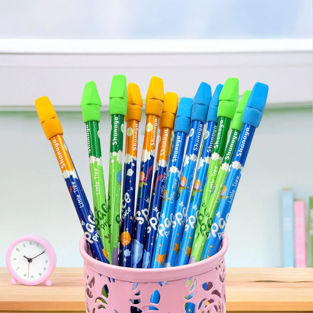 Personalized Space & Ocean Pencil With Eraser -Set of 12 - Image 4