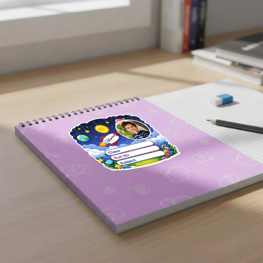 Personalized Space Rocket Theme Kids Name Slips (2x3 Inch, 24 Stickers) - Image 6