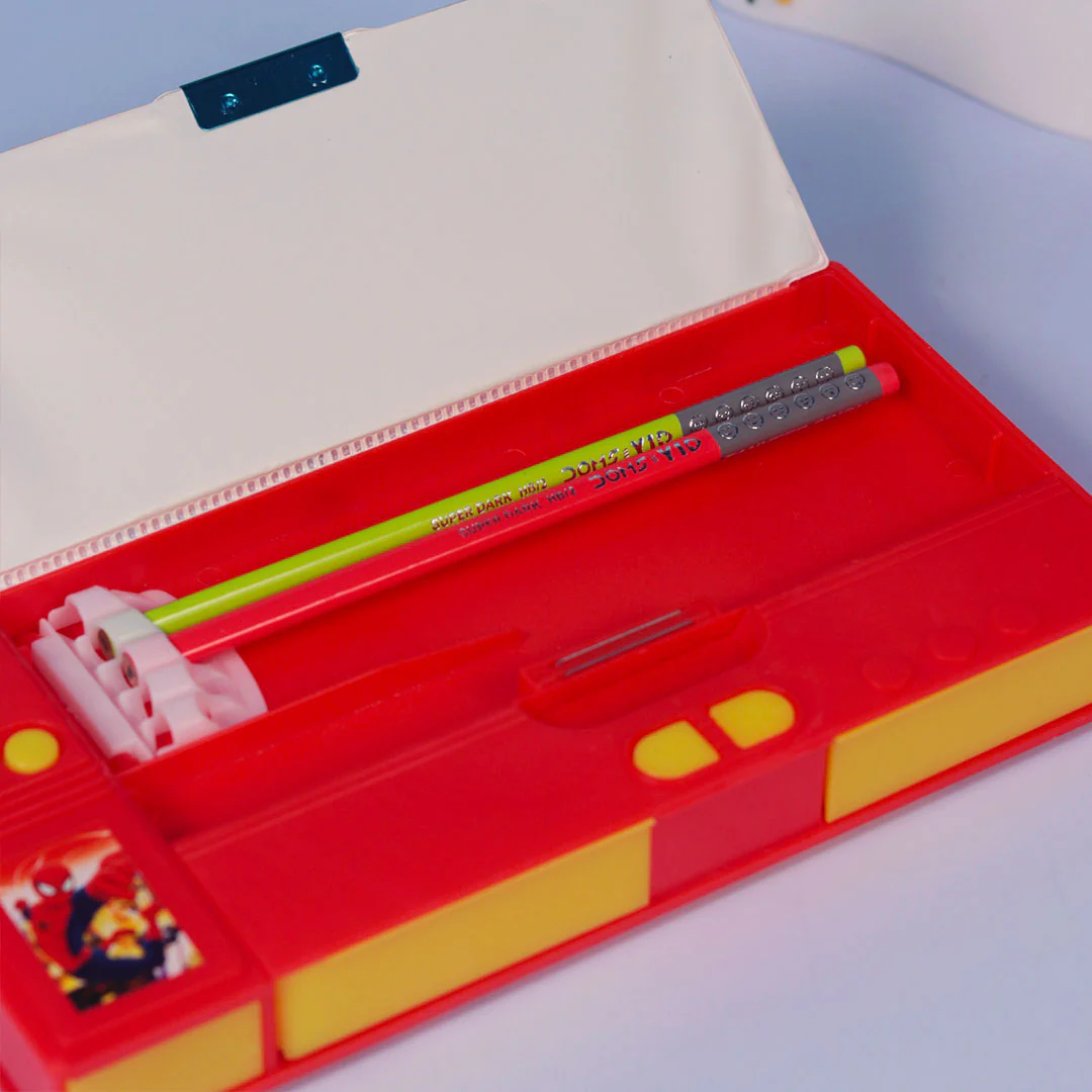 Personalized Spiderman Pencil Box(Set 1, Red) - Image 4