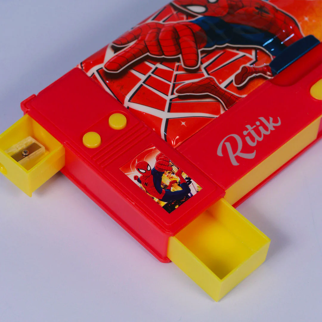 Personalized Spiderman Pencil Box(Set 1, Red) - Image 6