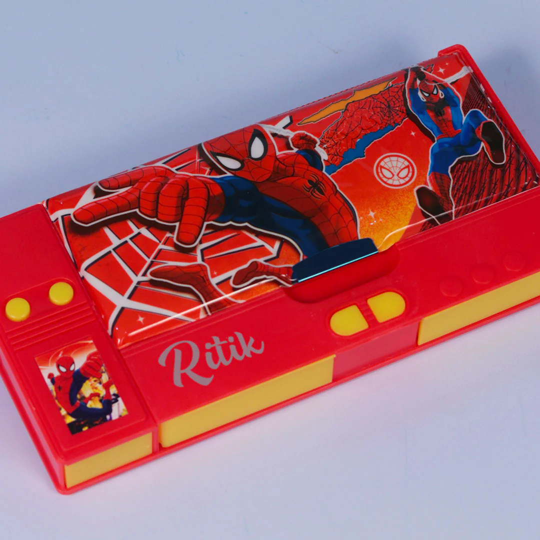 Personalized Spiderman Pencil Box(Set 1, Red) - Image 8