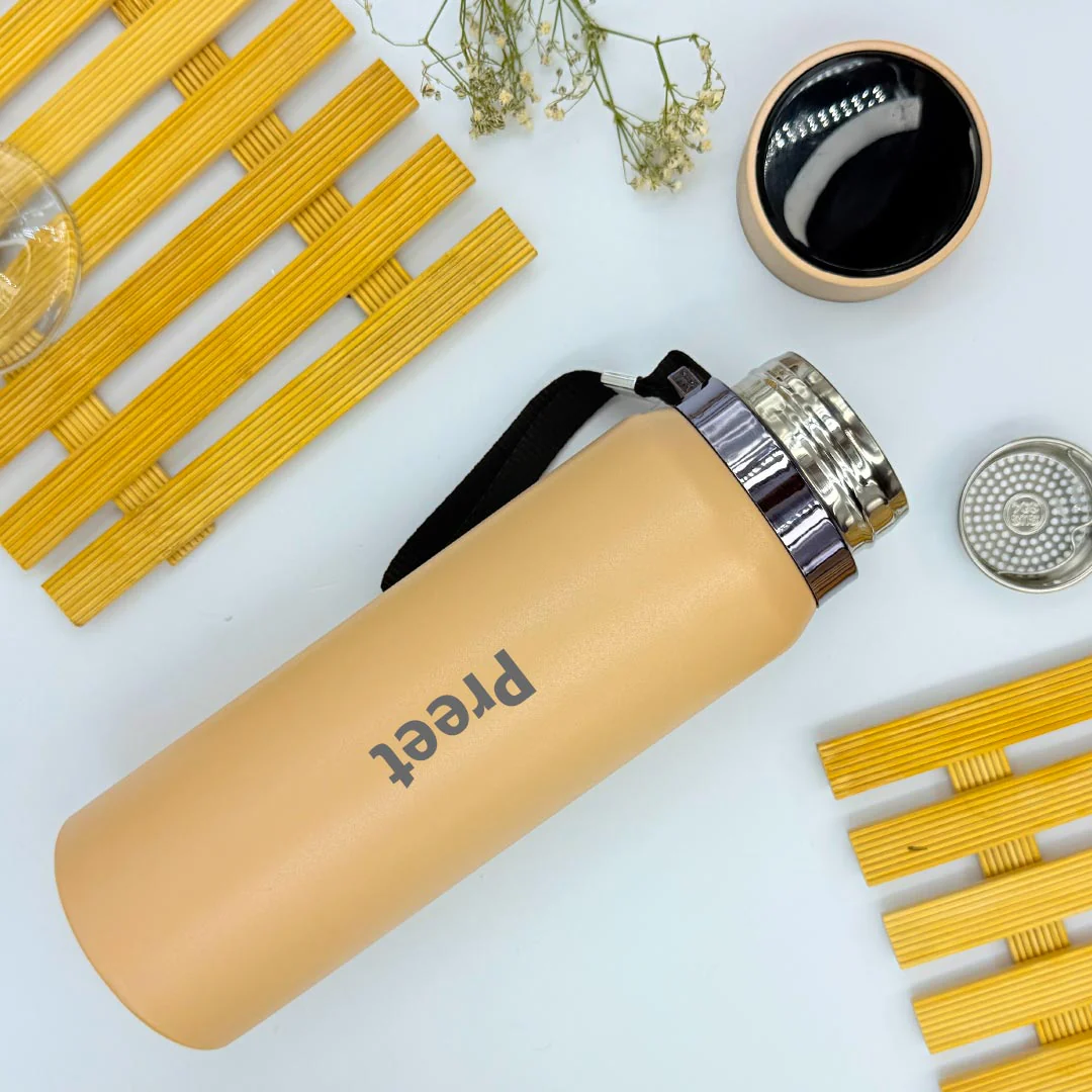 Personalized Sport 800 ML Stainless Steel Water Bottle- Sling Temperature Display - Image 4