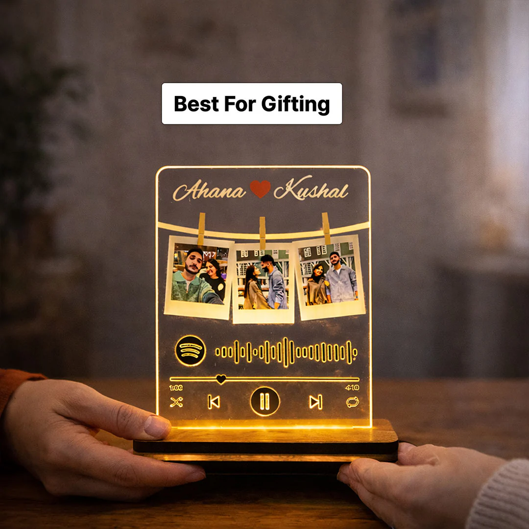 Personalized Spotify Style Acrylic LED Lamp(8x6") - Image 4