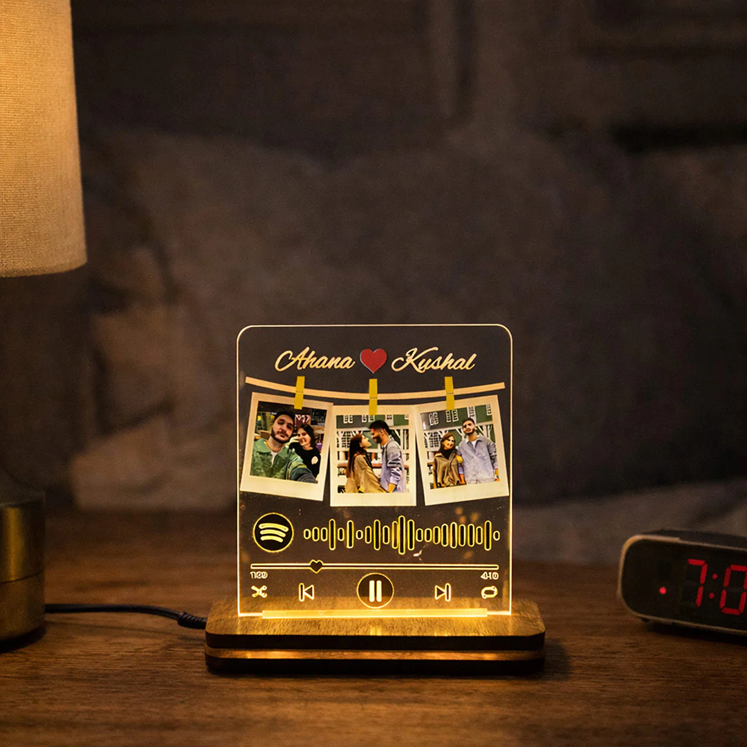 Personalized Spotify Style Acrylic LED Lamp(8x6") - Image 5