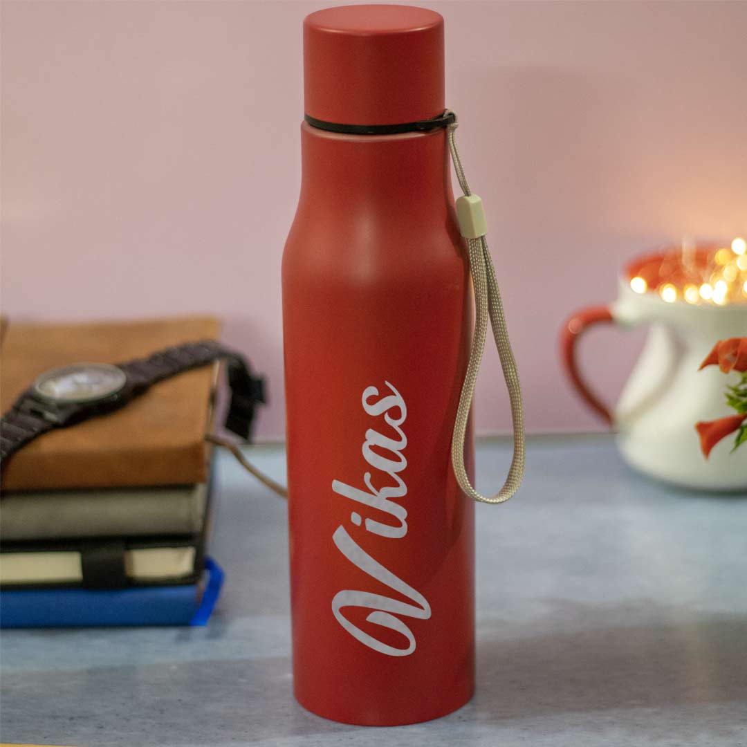 Personalized Stainless Steel Fridge Water Bottle 500ml - Image 3