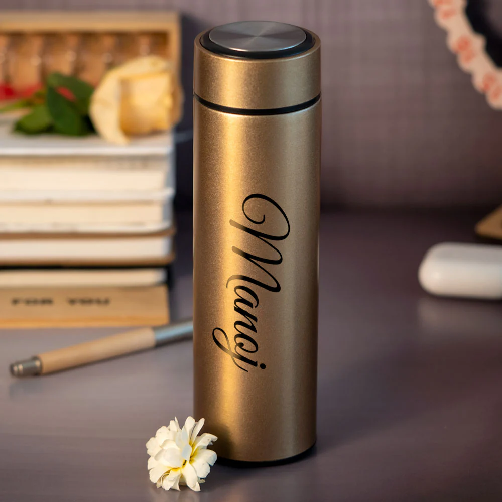 Golden Stainless Steel Water Bottle