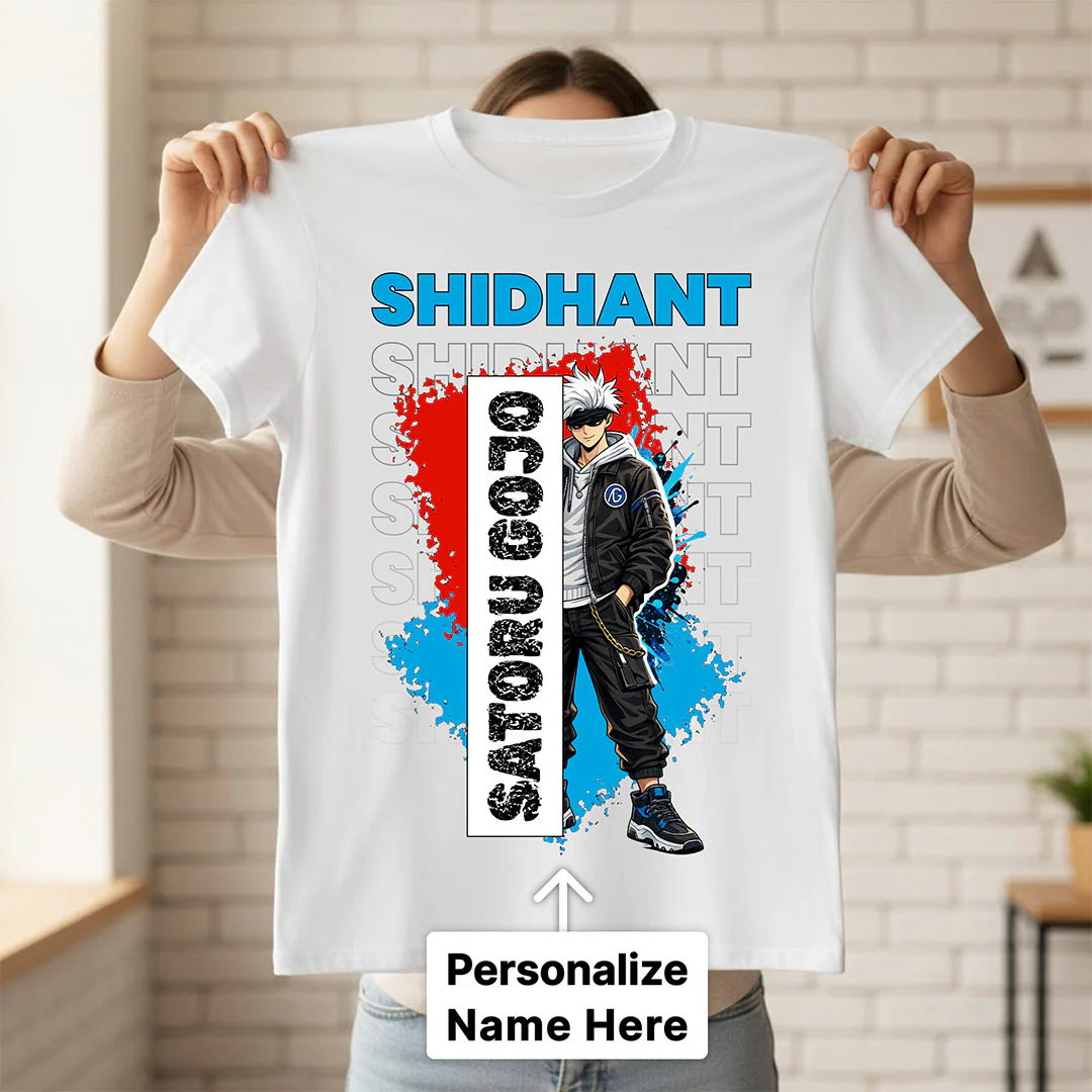 Personalized Street Anime Name T-Shirt - Image 2