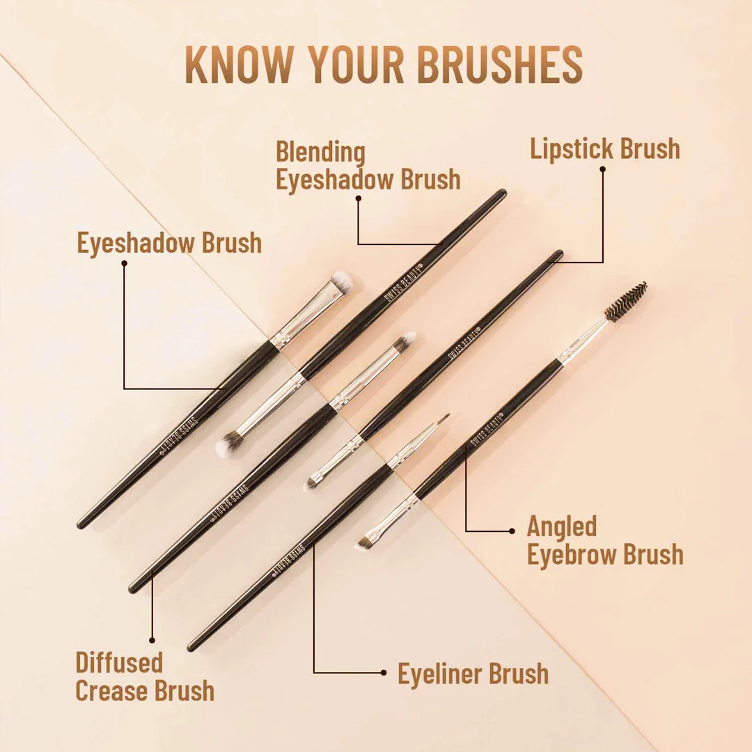 Personalized Swiss Beauty 12 -Piece Makeup Brush Set - Image 5