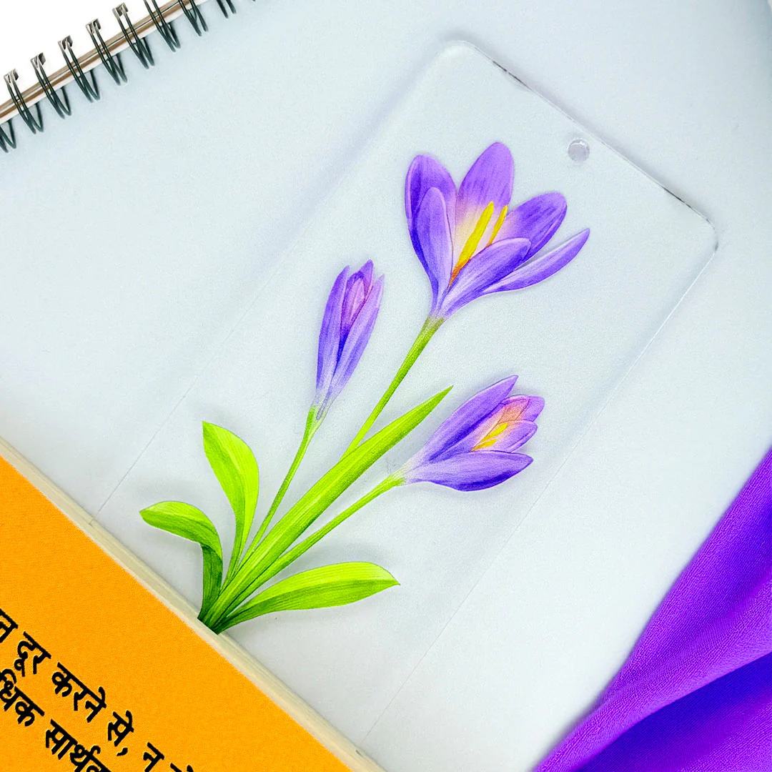 Personalized Transparent Plant Flower Bookmark - 5 pcs-2x6 inches - Image 5