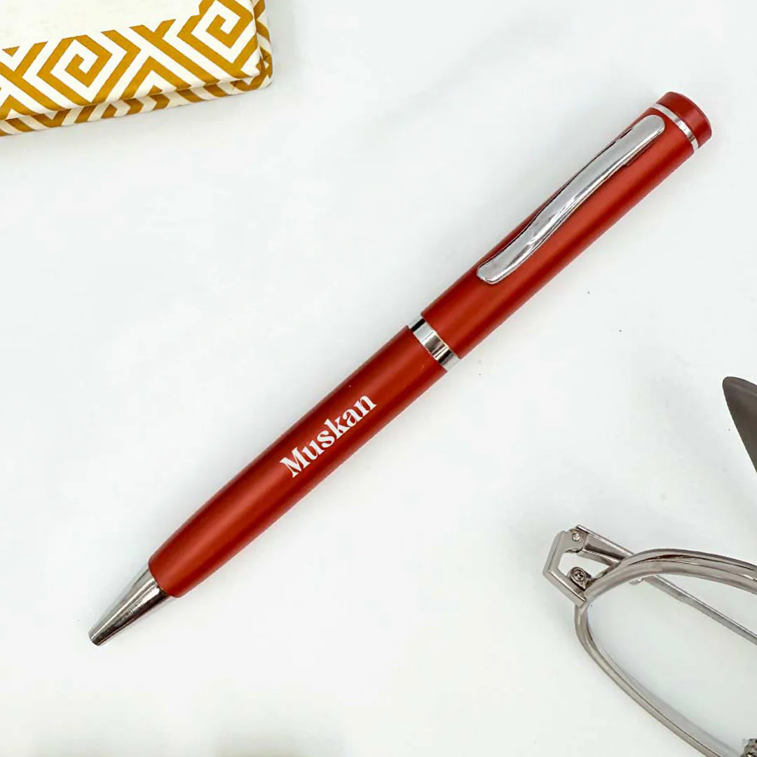 Personalized Twist Pen Classic Body With Silver Clip - Image 3