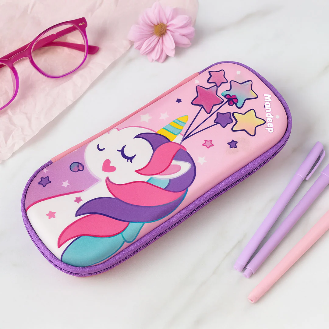 Personalized Unicorn Pencil Pouch for Kids - Image 2