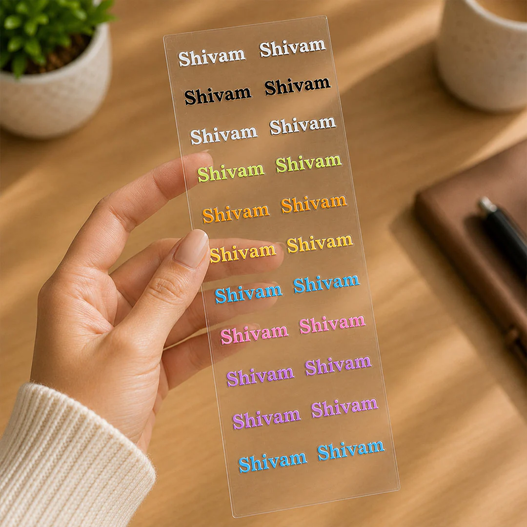 Personalized UV  Ink Transfer Name Stickers | Custom Name Labels for Bottles, Lunch Boxes, Toys & School Accessories - Image 7