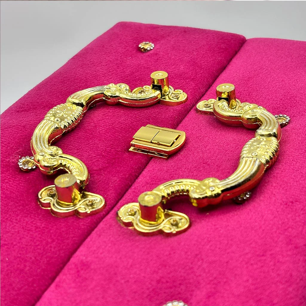Personalized Velvet Bangle Box - Hot Pink - Image 3