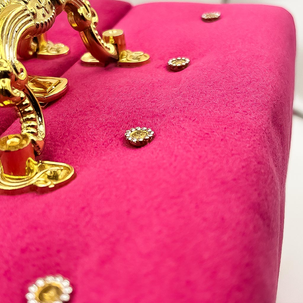 Personalized Velvet Bangle Box - Hot Pink - Image 4